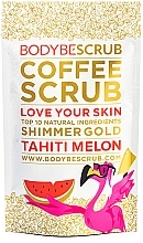 Fragrances, Perfumes, Cosmetics Tahiti Melon Coffee Scrub - Bodybe Coffee Scrub Love Your Skin Shimmer Gold Tahiti Melon