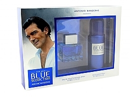 Fragrances, Perfumes, Cosmetics Blue Seduction Antonio Banderas - Set (edt 50ml + deo 150ml) 