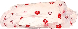Fragrances, Perfumes, Cosmetics Shower Cap, red flowers 30369 - Top Choice