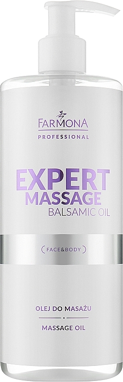 Hypoallergenic Massage Oil - Farmona Professional Expert Massage Balsamic Oil — photo N1