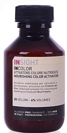 Protein Activator 6% - Insight Incolor Nourishing Color Activator Vol 20 — photo N1