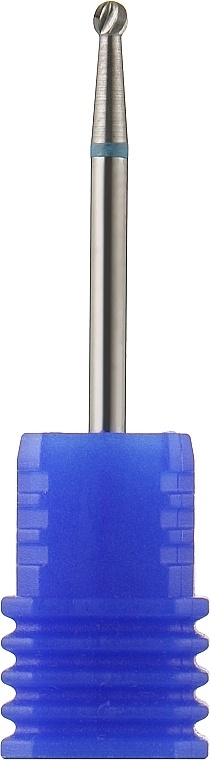 Pedicure Nail File Drill Bit, tungsten, 2,3 mm, blue - Head The Beauty Tools — photo N1