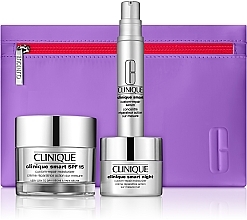 Fragrances, Perfumes, Cosmetics Set - Clinique Set (d/cr/50ml + n/cr/15ml + ser/10ml + pounch)