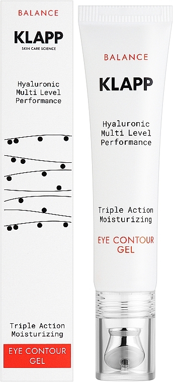 Triple Action Moisturising Eye Gel - Klapp Balance Triple Action Moisturizing Eye Contour Gel — photo N2