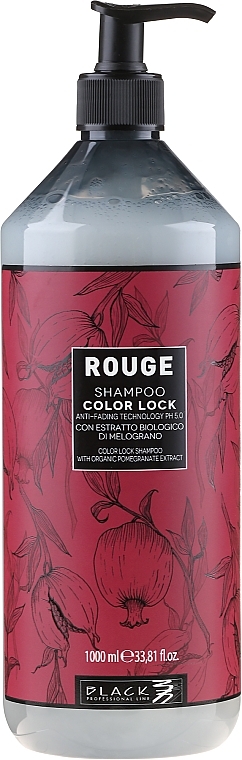 Sulfate-Free Shampoo for Colored Hair - Black Professional Line Rouge Color Lock Shampoo — photo N2