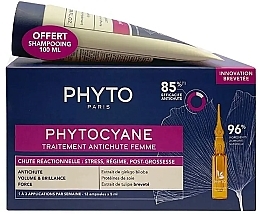 Fragrances, Perfumes, Cosmetics Set - Phyto Phytocyane (ampoules/12x5ml + shm/100ml)