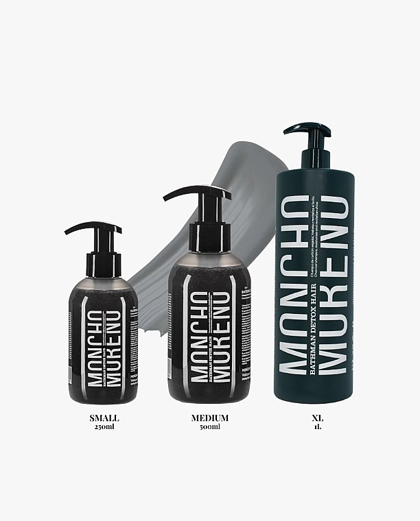 Activated Charcoal Shampoo - Moncho Moreno Bathman Detox Hair Shampoo — photo N4