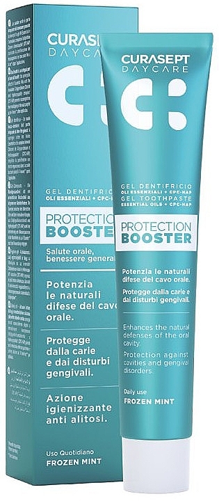 Toothpaste - Curaprox Curasept Daycare Protection Booster Gel Toothpaste Frozen Mint — photo N1