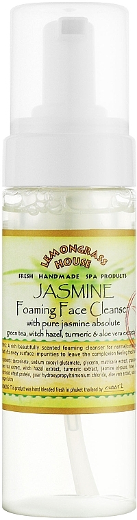 Face Cleansing Foam "Jasmine" - Lemongrass House Jasmine Foaming Face Cleanser — photo N2
