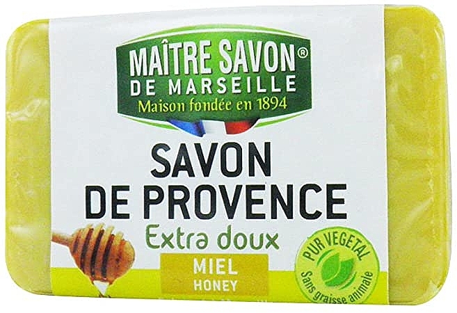 Honey Soap - Maitre Savon De Marseille Savon De Provence Honey Soap Bar — photo N1