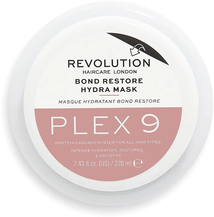 Moisturizing Hair Mask - Revolution Haircare Plex 9 Bond Restore Hydra Mask — photo N2