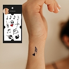 Temporary Tattoo "Music is Life" - Tattooshka — photo N4