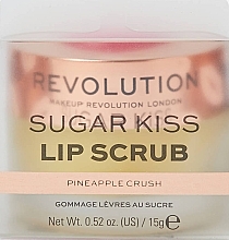 Pineapple Crush Lip Scrub - Makeup Revolution Lip Scrub Sugar Kiss Pineapple Crush — photo N11