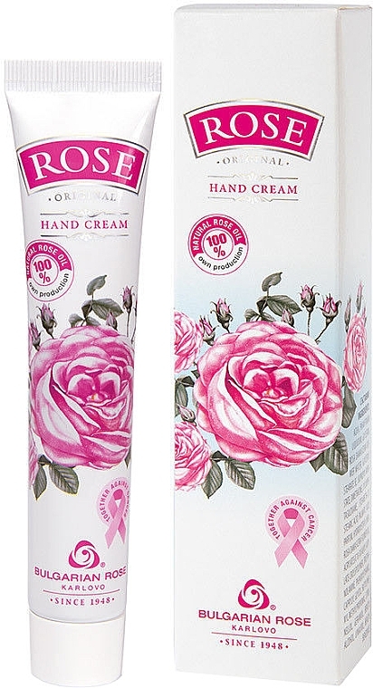 Hand Cream "Rose" with Rose Oil - Bulgarian Rose Hand Cream — photo N1