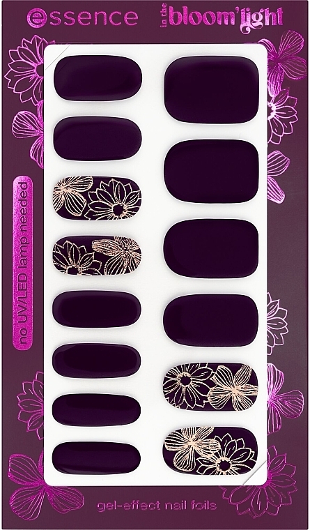 ネイルデザイン用ホイル - Essence In The Bloom'light Gel-Effect Nail Foils	 — photo N1