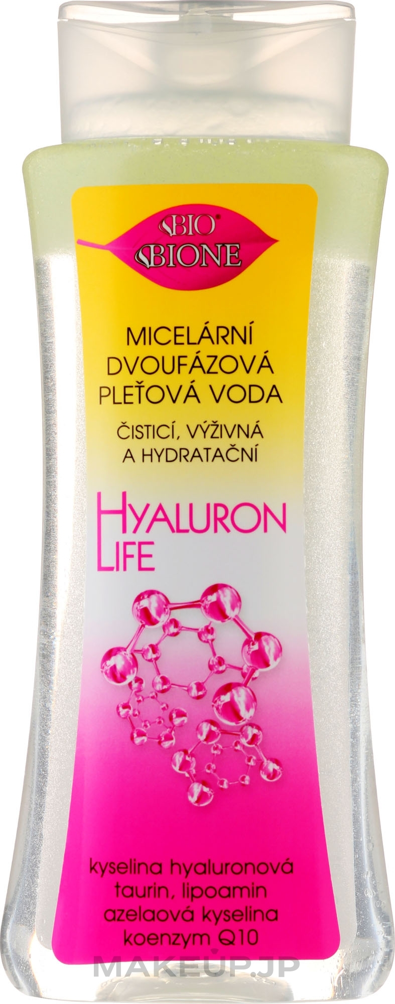 Micellar Water - Bione Cosmetics Hyaluron Life Two-Phase Micellar Water With Hyaluronic Acid — photo 255 ml