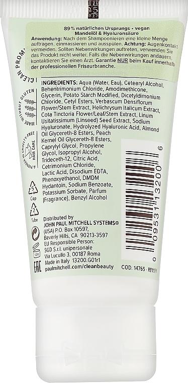 Conditioner for Curly Hair - Paul Mitchell Clean Beauty Anti-Frizz Conditioner — photo N2