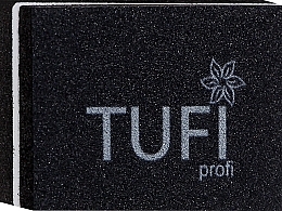 Mini Nail Buffer 100/180 grit, 50 pcs, black - Tufi Profi — photo N1