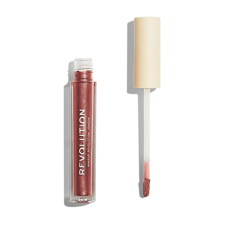 Liquid Lipstick - Makeup Revolution Nudes Collection Metallic Liquid Lipstick — photo N2