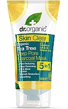 Fragrances, Perfumes, Cosmetics Coal Pore Cleansing Mask 5-in-1 - Dr. Organic Skin Clear 5in1 Deep Pore Charcoal Mask