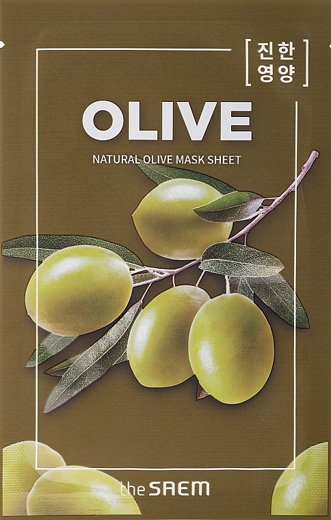 Nourishing Sheet Mask - The Saem Natural Mask Sheet Olive — photo N1
