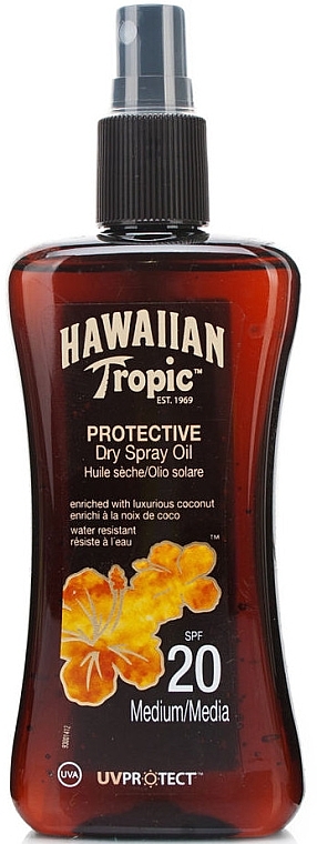 Protective Dry Oil - Hawaiian Tropic Protective Dry Oil SPF20 — photo N1