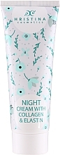 Fragrances, Perfumes, Cosmetics Collagen & Elastin Night Face Cream - Hristina Cosmetics Night Cream With Collagen & Elastin