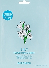 Sheet Mask - Beauadd Baroness Flower Mask Sheet Lily Flower — photo N3