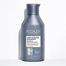 Ultra Cold & Ashy Blonde Shades Conditioner - Redken Color Extend Graydiant Conditioner — photo N2