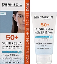 Ultra-Lightweight Protective Cream SPF 50+ for Oily & Combination Skin - Dermedic 50+ Sunbrella Ultra-light Fluid — photo N2