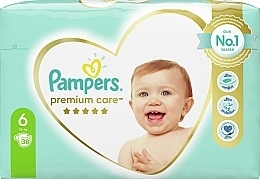 Premium Care Diapers 6 (13 + kg), 38 pcs - Pampers — photo N3