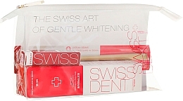 Set - Swissdent Extreme Promo Kit (toothpaste/100ml + mouth/spr/9ml + soft/toothbrush/1pc + bag) — photo N1