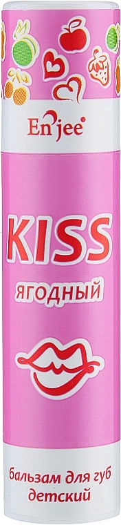 Kids Lip Balm "Berry" - Enjee Kiss — photo N1