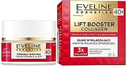 Smoothing Wrinkle Filler Face Cream 40+ - Eveline Cosmetics Lift Booster Collagen Strongly Smoothing Cream-Wrinkle Filler 40+ — photo N1
