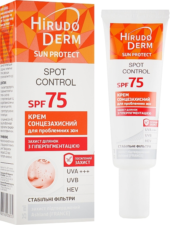 Sunscreen for Problem Areas SPF75 - Hirudo Derm Sun Protect Spot Control — photo N4