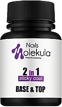 Base & Top Coat - Nails Molekula Base & Top Coat 2 In 1 — photo N2