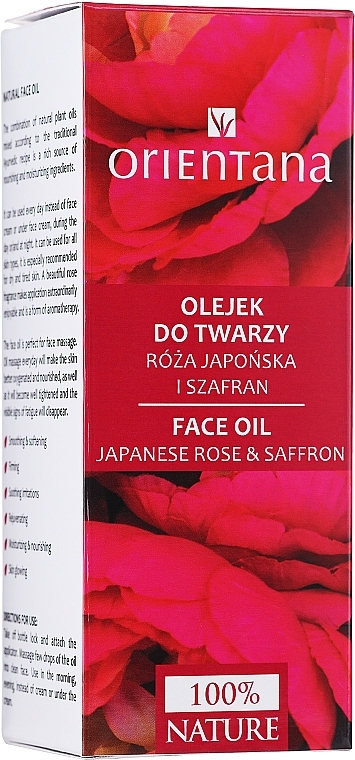 Facial Oil ‘Japanese Rose and Saffron’ - Orientana Face Oil Japanese Rose & Saffron — photo N2