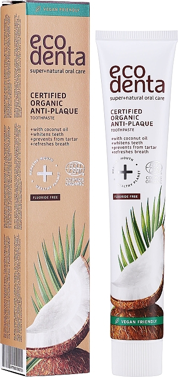 Anti-Plaque Coconut Toothpaste - Ecodenta Anti-Plaque Toothpaste Coconut — photo N2