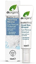 Fragrances, Perfumes, Cosmetics Eye Zone Roller Serum with Dead Sea Minerals - Dr. Organic Bioactive Skincare Dead Sea Mineral Eye Rescue Rollerball