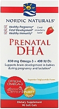 Dietary Supplement with Strawberry Flavor for Pregnant Women "Omega-3" - Nordic Naturals Prenatal DHA Strawberry — photo N2