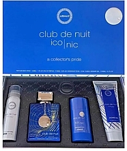 Fragrances, Perfumes, Cosmetics Armaf Club De Nuit Blue Iconic - Set (edp/105ml+b/spray/50ml+deo/75g+sh/gel/100ml)