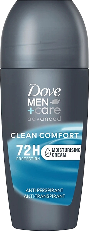 Pure Comfort Roll-On Antiperspirant Deodorant for Men - Dove Men+Care Advanced Clean Comfort 72H Protection — photo N1