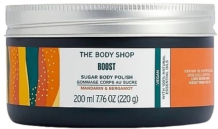 Mandarin & Bergamot Body Scrub - The Body Shop Boost Sugar Body Polish — photo N1