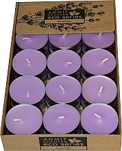 Lavender Tealights, 30 pcs - Admit Scented Eco Series Lavender — photo N1