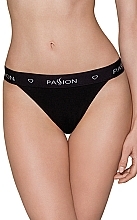 Fragrances, Perfumes, Cosmetics Cotton Tanga Panties with Wide Elastic Band PS015, black - Passion