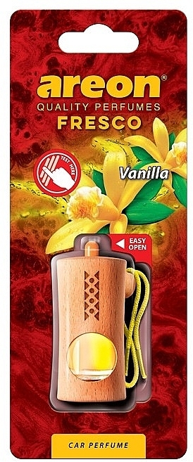Vanilla Car Air Freshener - Areon Fresco New Vanilla Car Perfume — photo N1