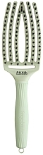 Fragrances, Perfumes, Cosmetics Boar Bristle Hair Brush, mint - Olivia Garden Fingerbrush Combo Fall 2022 Mint