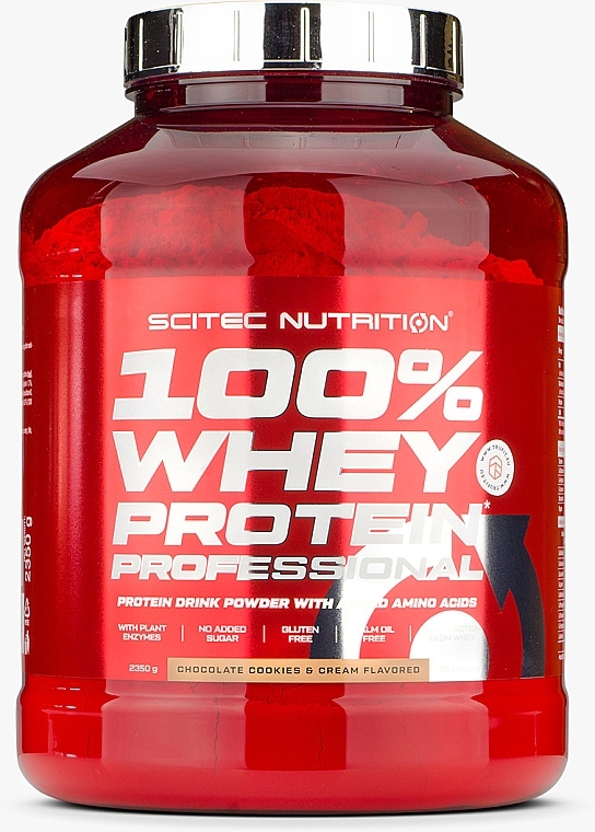 Whey Protein - Scitec Nutrition 100% Whey Protein Professional Chocolate Cookies & Cream — photo N1