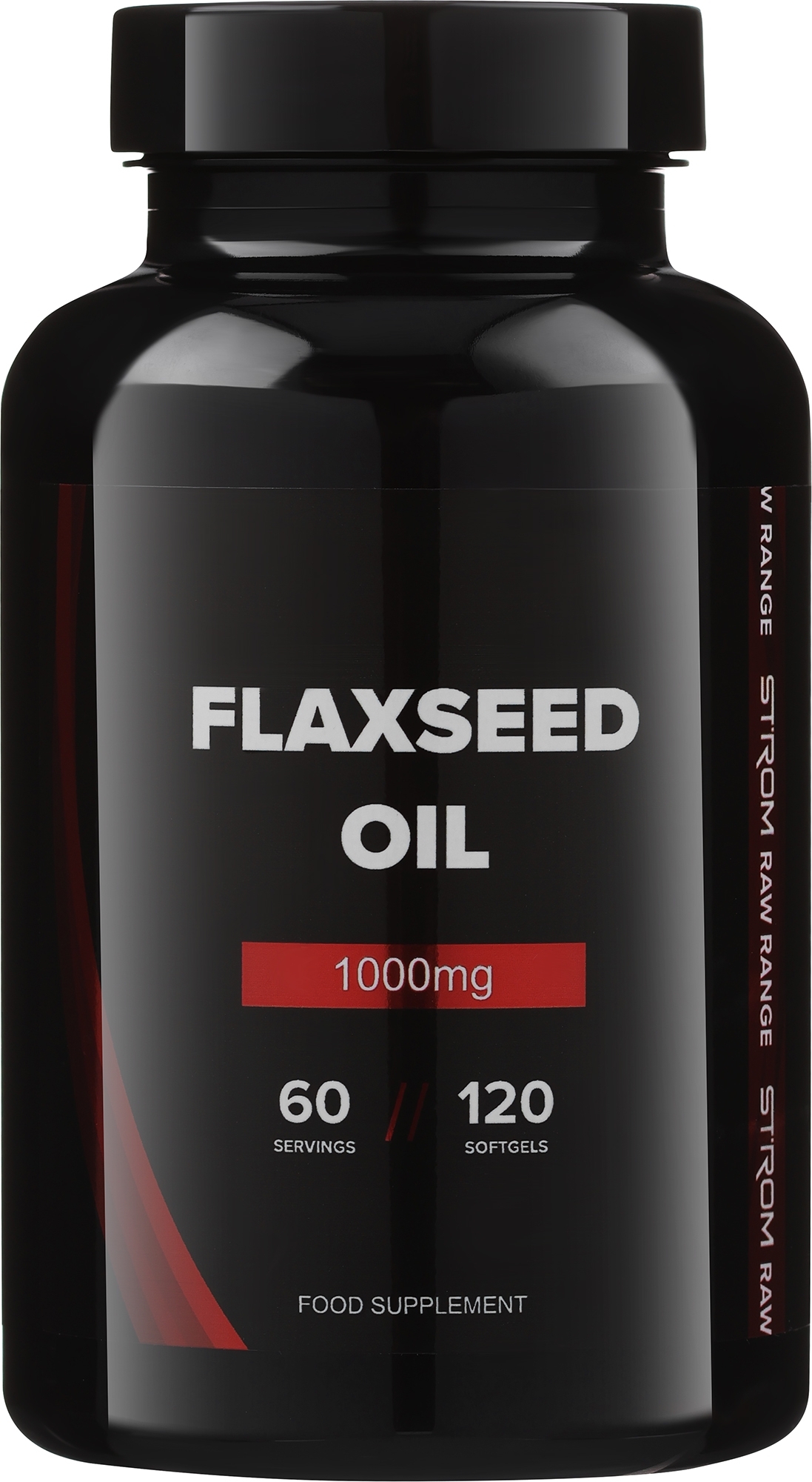 栄養補助食品「亜麻仁油」、カプセル - Strom Sports Flaxseed Oil — photo 120 pcs.