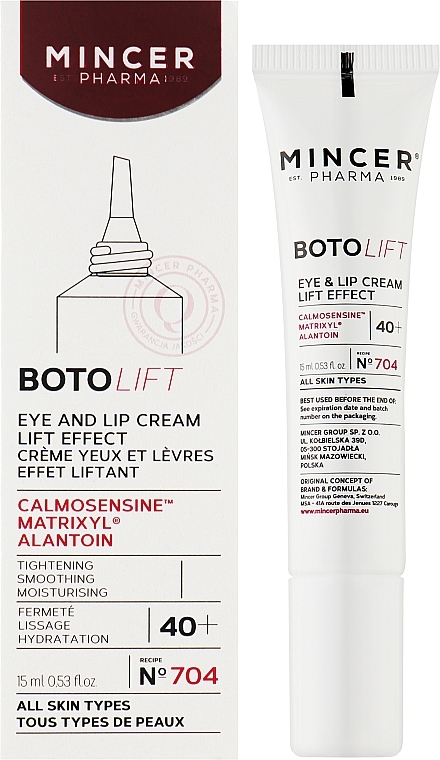 Lifting Eye & Lip Cream - Mincer Pharma Boto Liftx Eye And Lip Cream Lift Effect — photo N2
